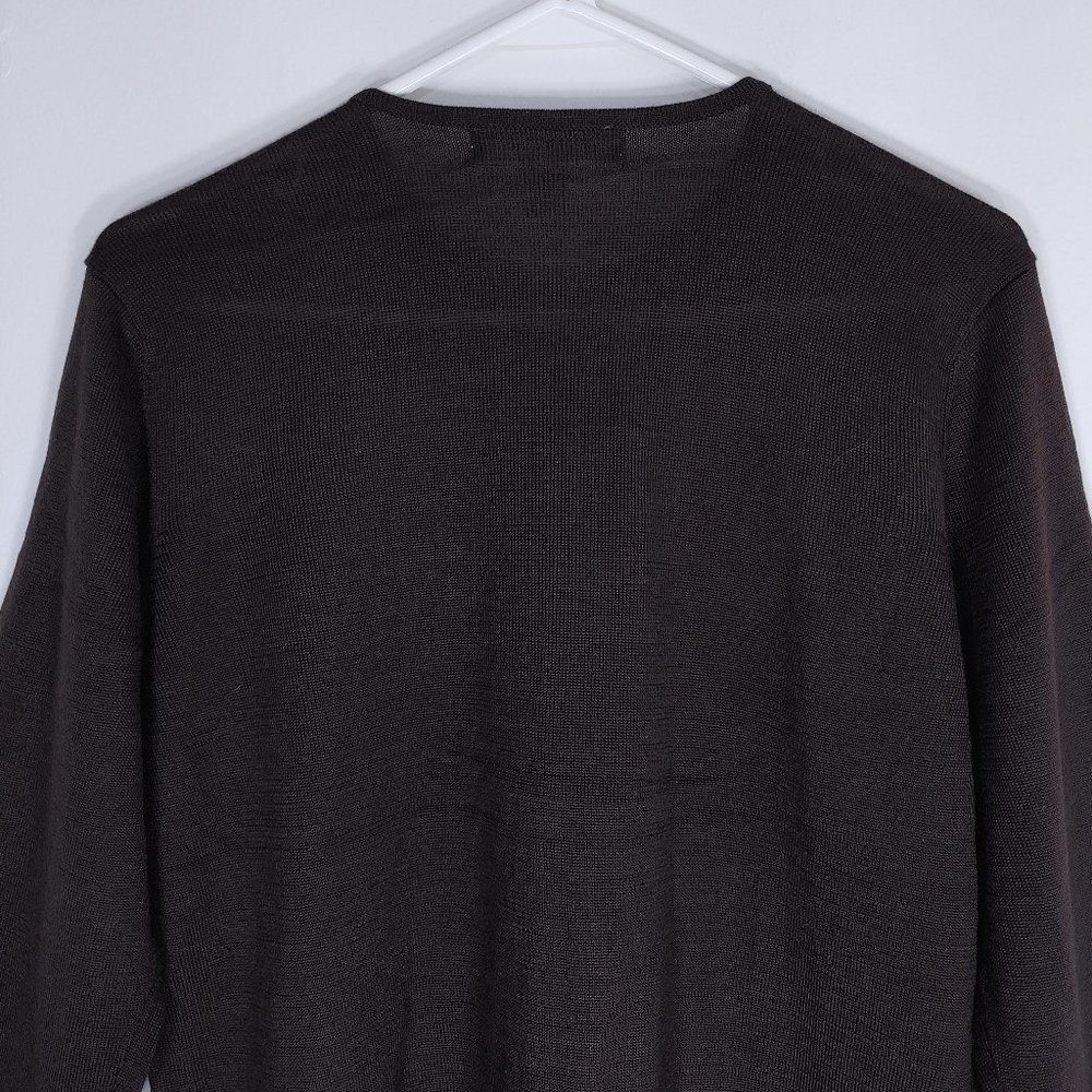 NWT Rafael Brown Striped Cardigan Acrylic & Wool - Picture 8 of 9